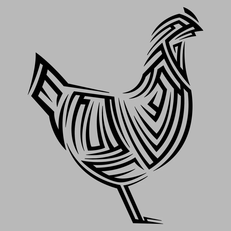 Tatouage tribal de poulet