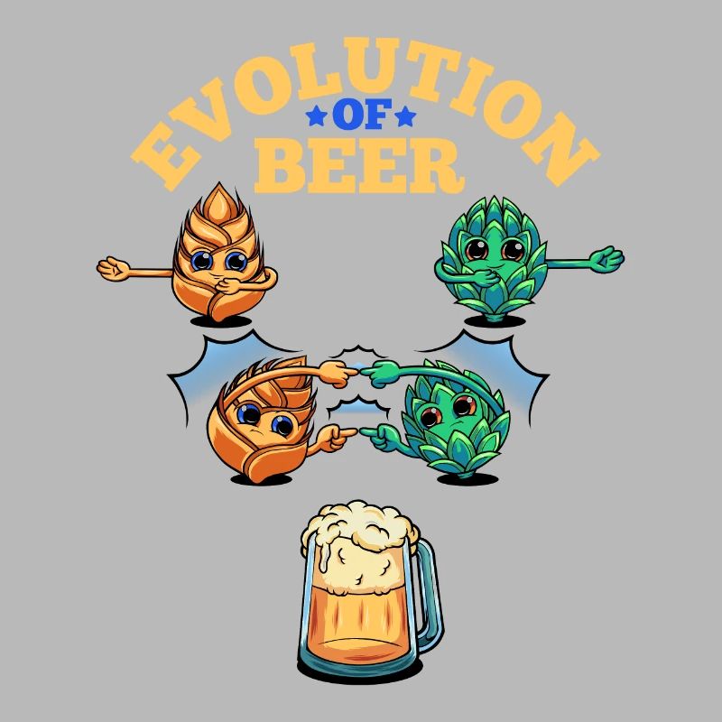 Évolution de la bière Drôle de houblon de bière artisanale