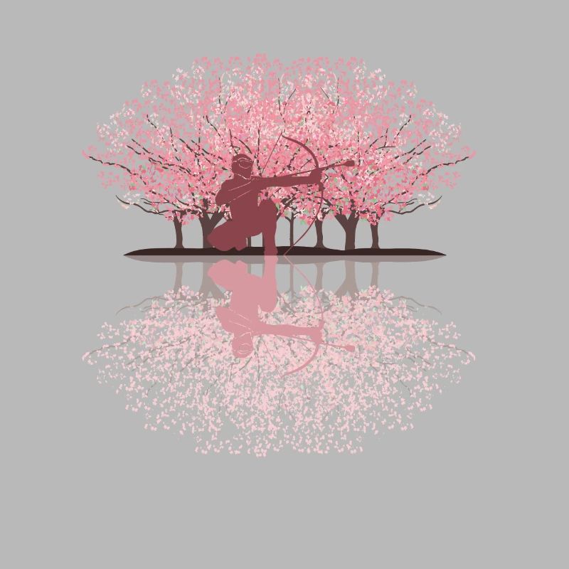 Flèche de fleur de cerisier japonais