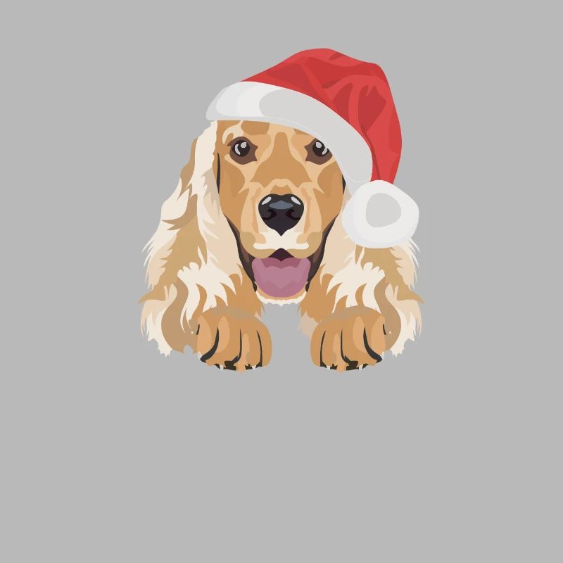 Deutsch Cocker Spaniel Merry Christmas