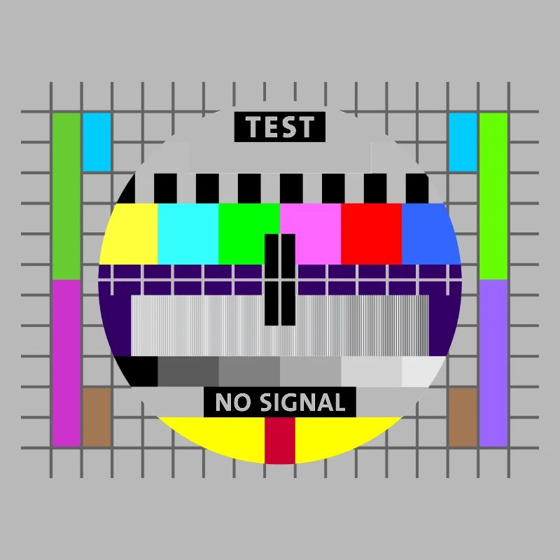 Image test card status no signal screen Display
