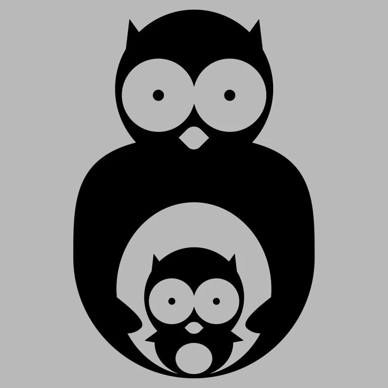 hibou avec poussin