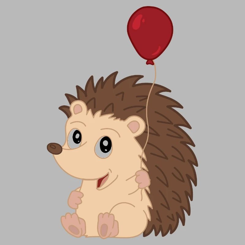 Mignon bébé hérisson avec ballon