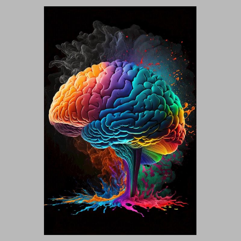 Human brain, generative AI