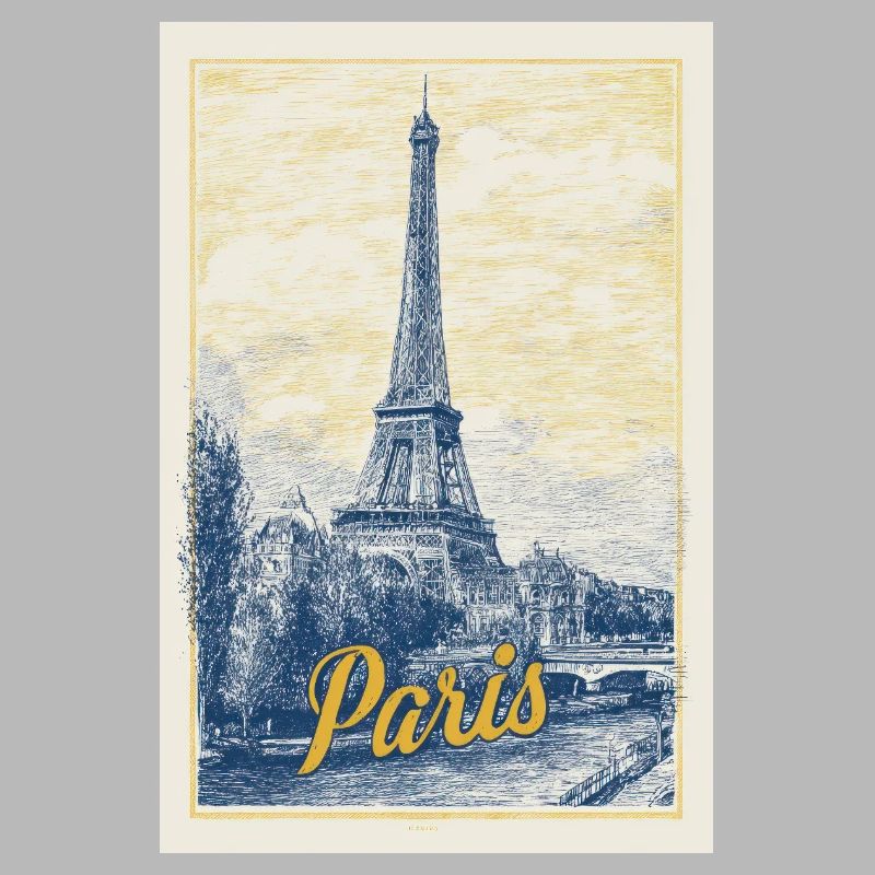 Pariser Eiffel-Bauplan