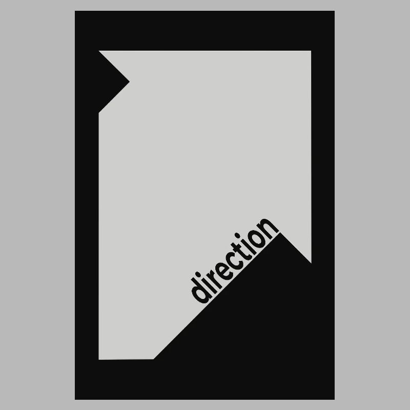 Direction Poster Black – Minimal Statement
