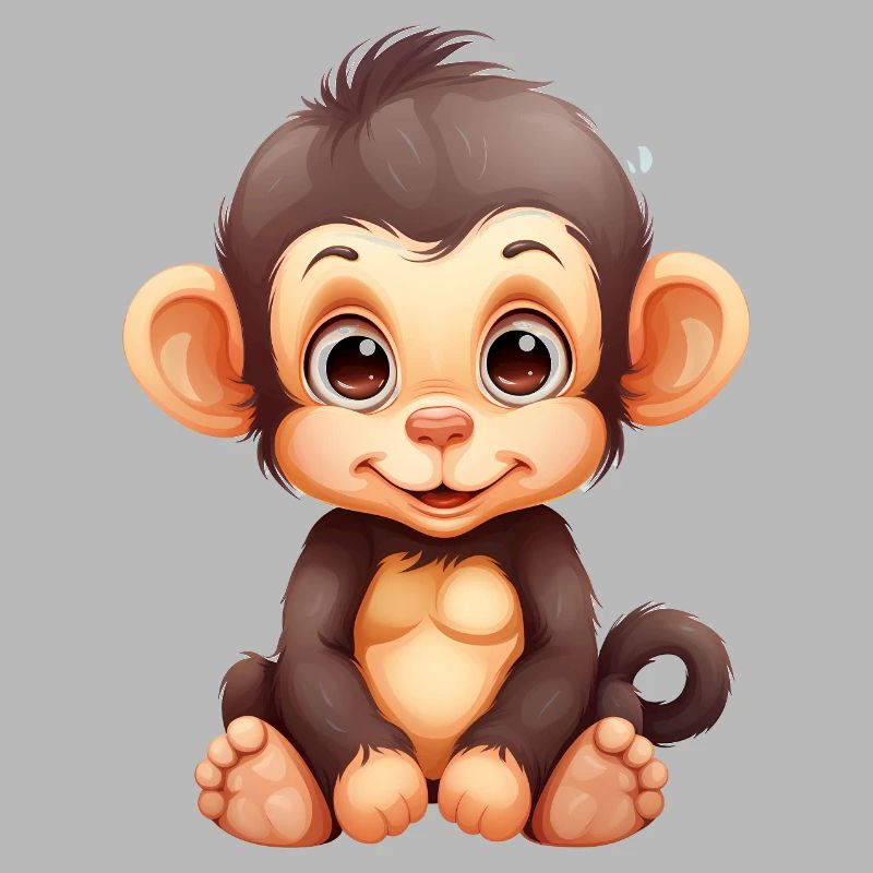 Bébé chimpanzé mignon