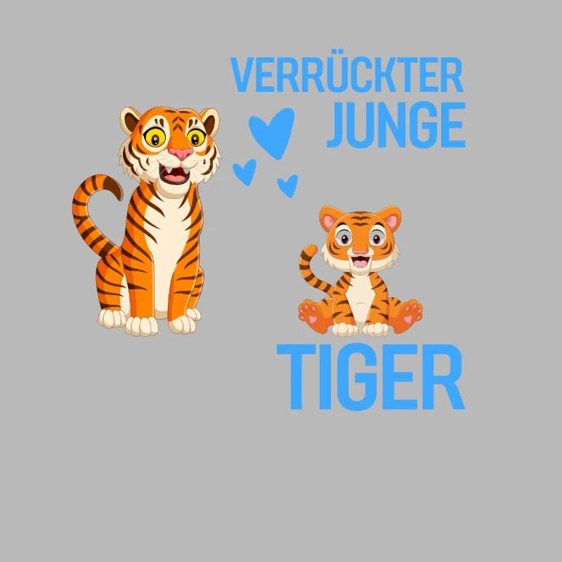 Nur ein verrückter Junge Raubtier Geschenk Tiger