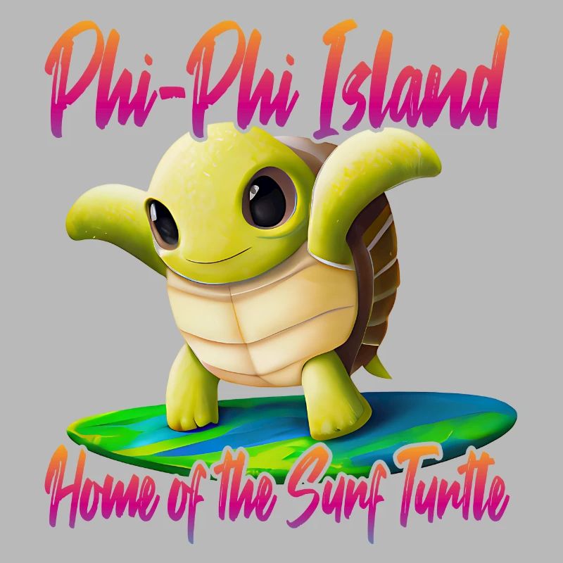 Tortue de surf des îles Phi Phi
