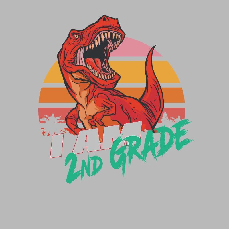 I am 2nd Grade, Second Grader - T-REX
