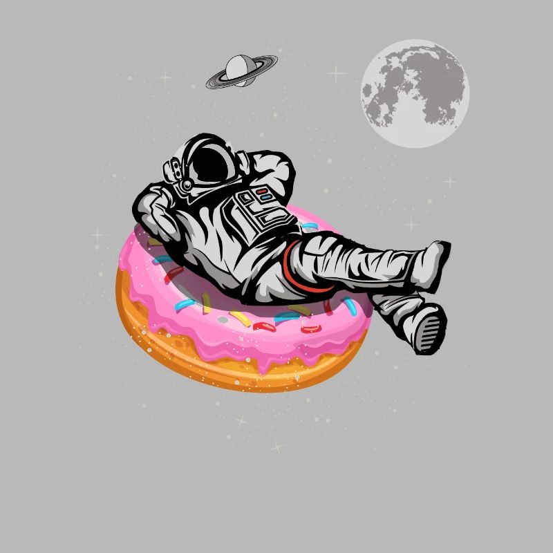 Spaceman sur un beignet
