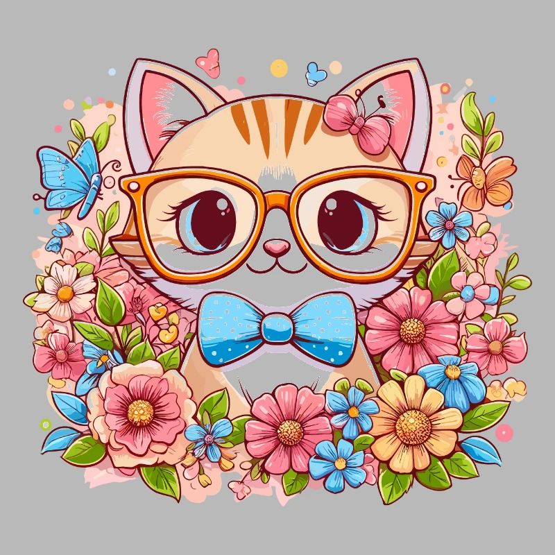 CAT, KITTEN, KITTEN, PET, FLOWER, MEADOW, SPRING