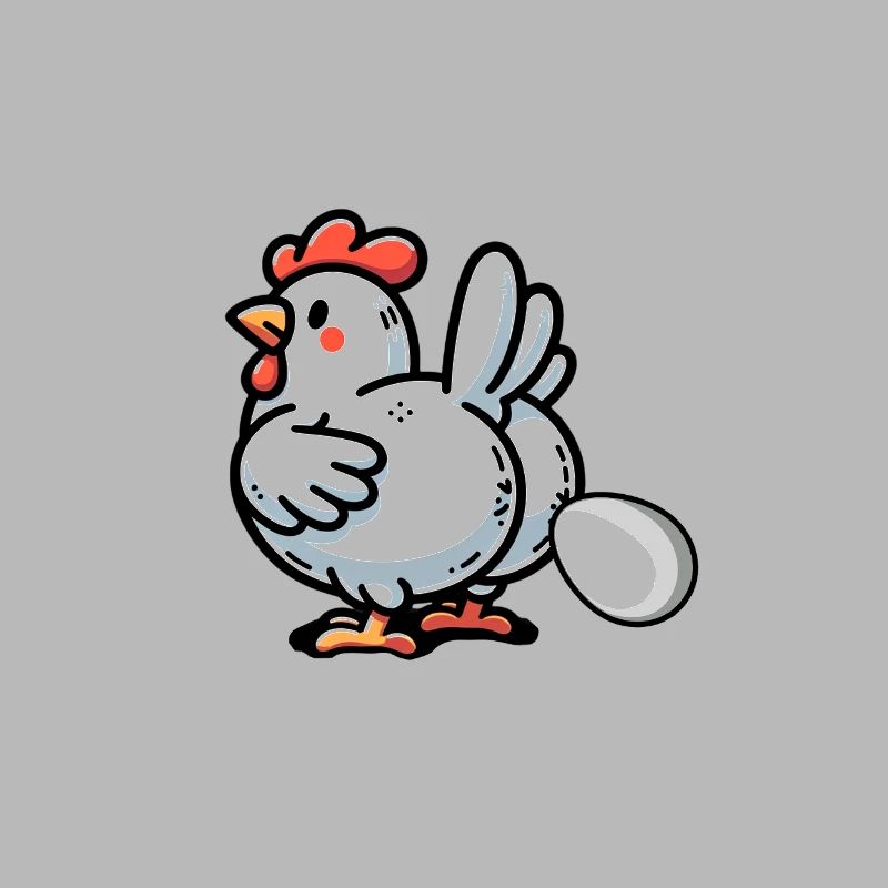 Funny I Love Chickens Breakfast Egg Design