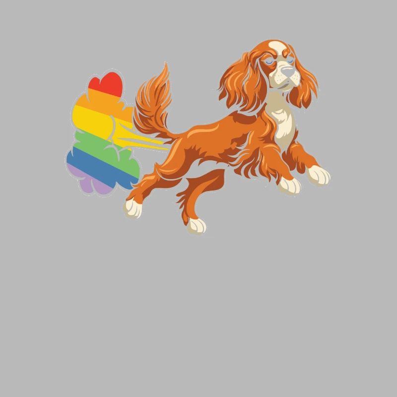 Cocker Spaniel Regenbogen Regenbogenfurz