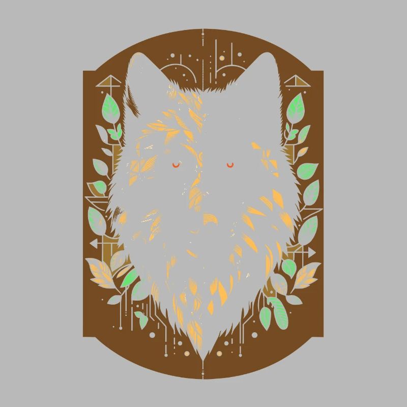 Wolf Geometrisch Polygon Wolf