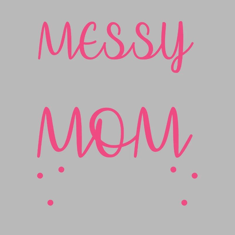 Mama Mutter Unordentliches Brötchen Mutterleben