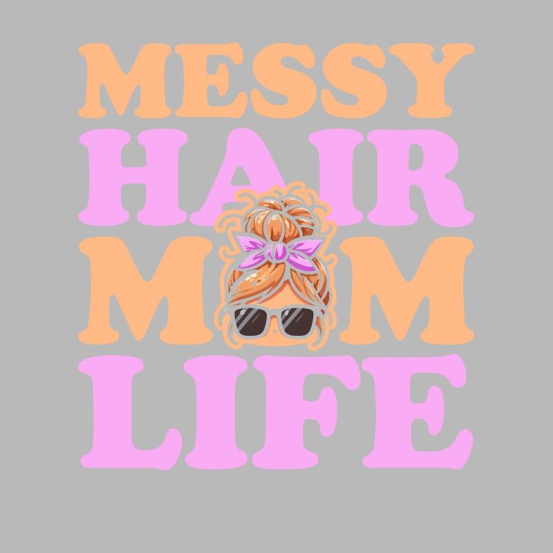 Mama Mutter Unordentliches Brötchen Mutterleben