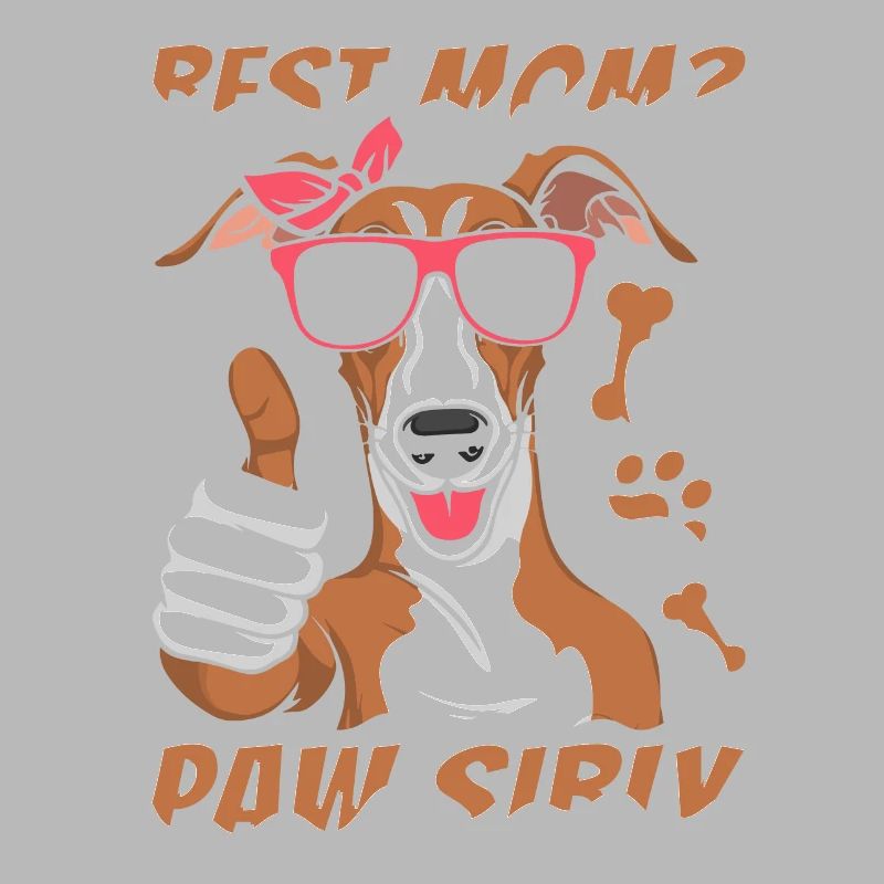 Greyhound Windhund Mutter Best Mom Pawsibly