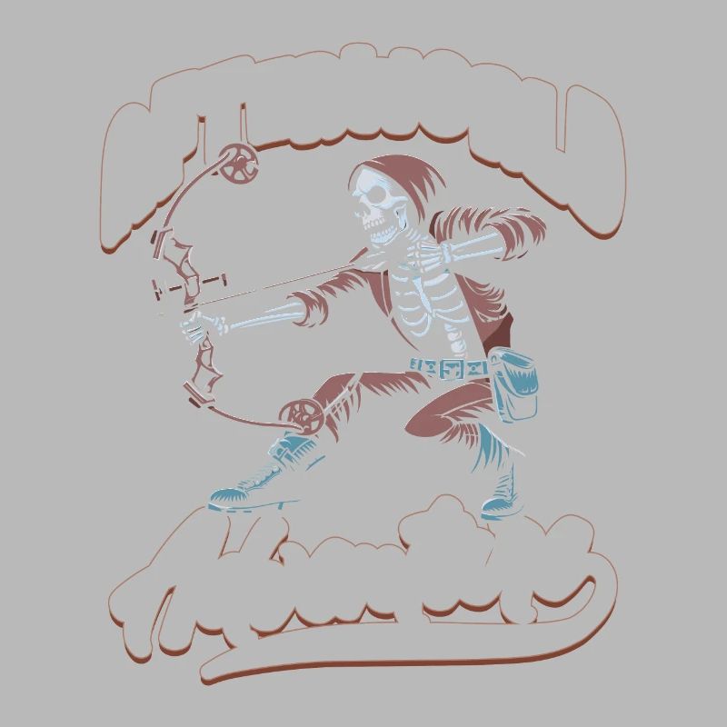 Bow Hunting Bow Hunter Skeleton