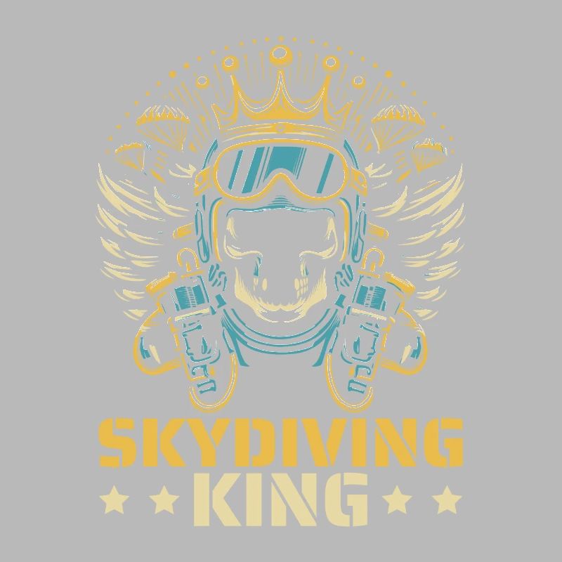 Parachutist Skydiving Skull