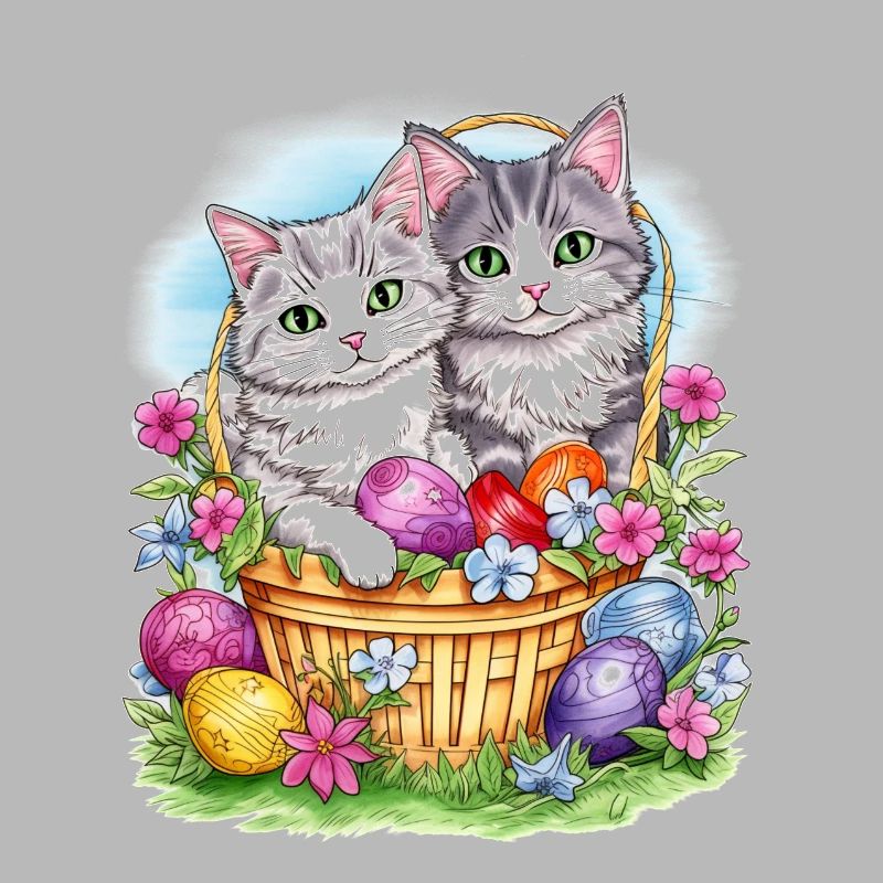 Sweet easter Cats