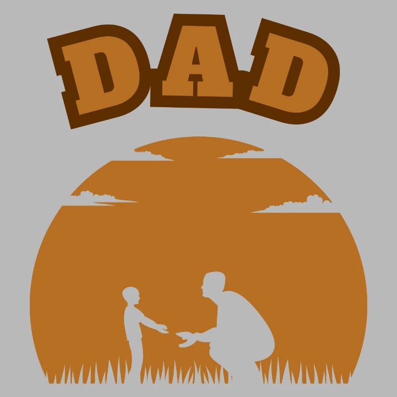 Dad Young Son Brown