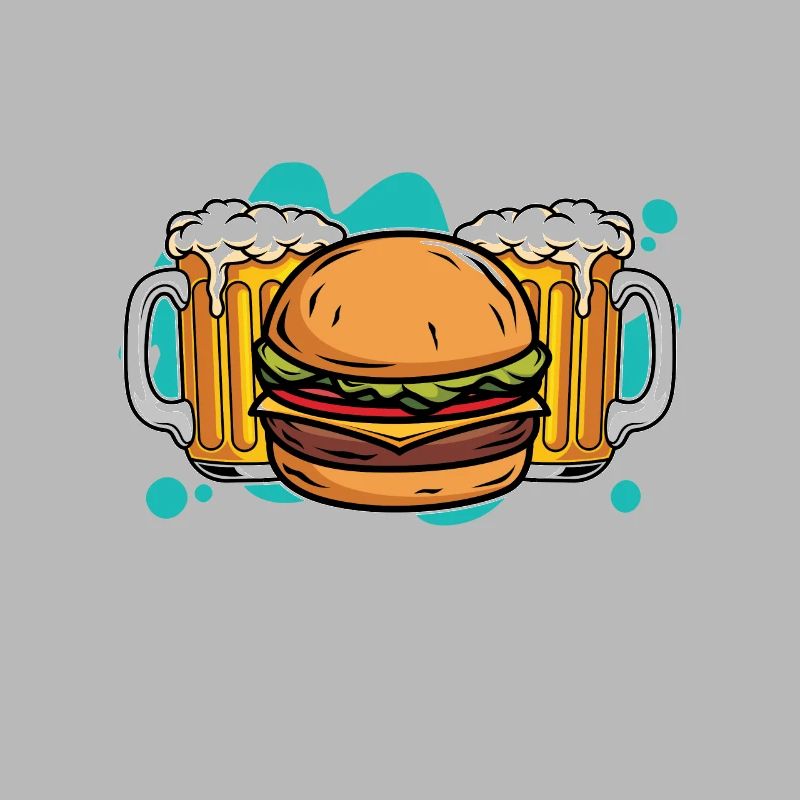 Burger Und Bier Deshalb Bin Ich Wegen Hamburger