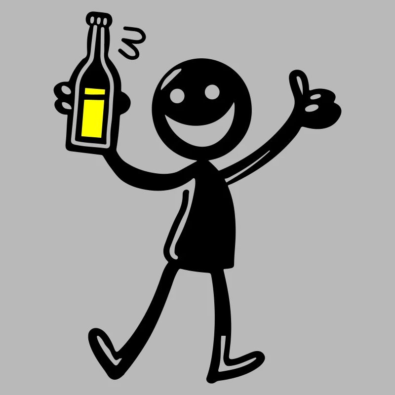 Drinking Comic Illustration Beer