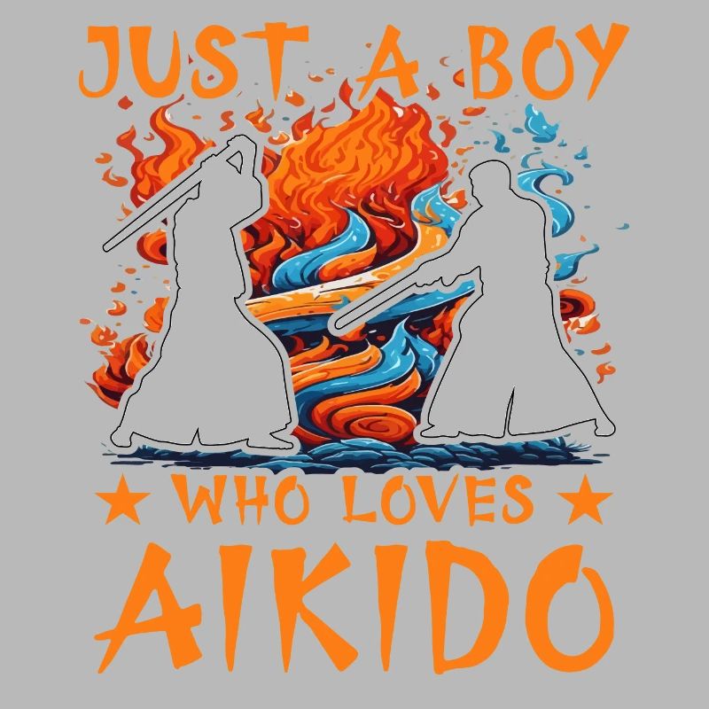 Nur ein Junge, der Aikido liebt