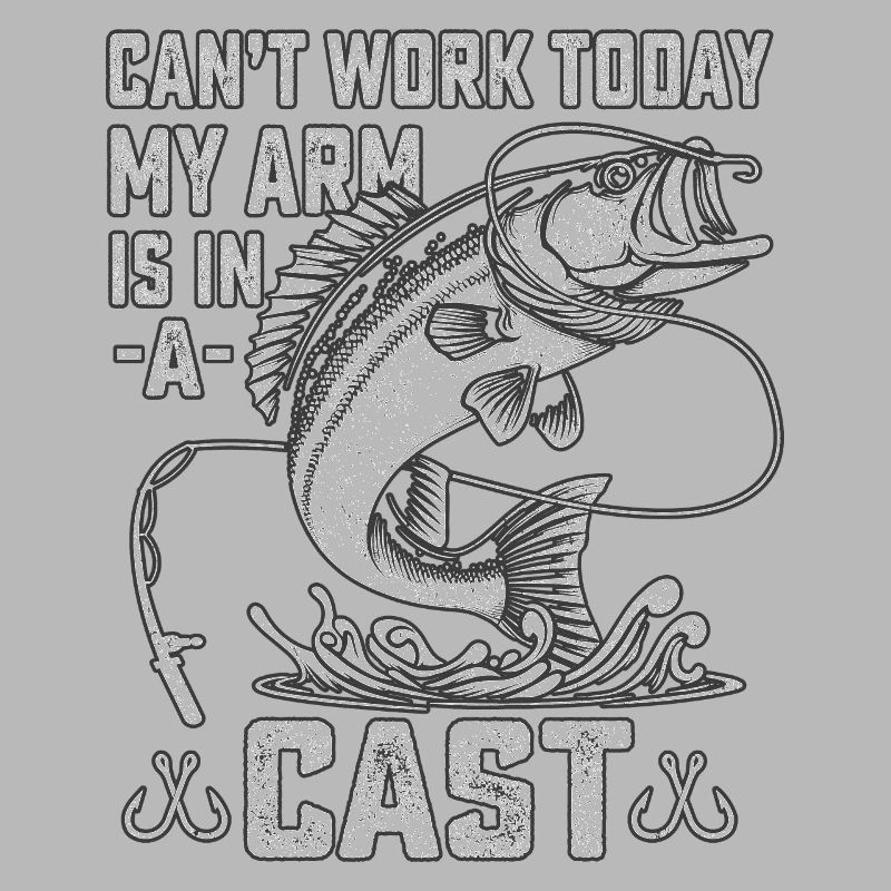 Can't work today my arm is in a cast