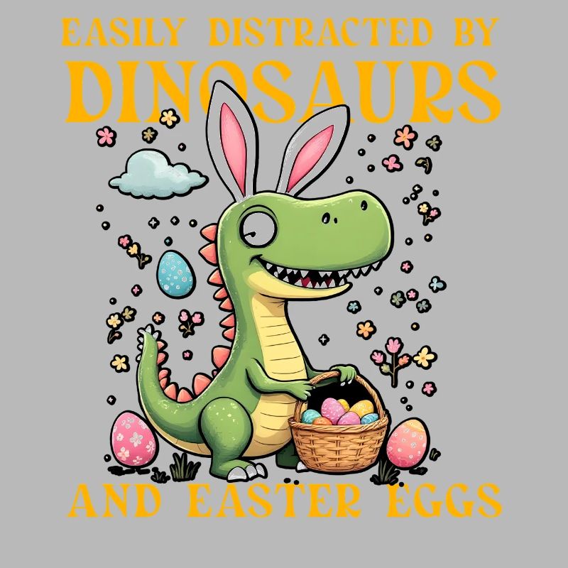 Lässt sich leicht von Dinosauriern und Easter Eggs ablenken
