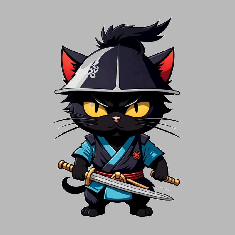 Ninja Cat - Samurai Kitten
