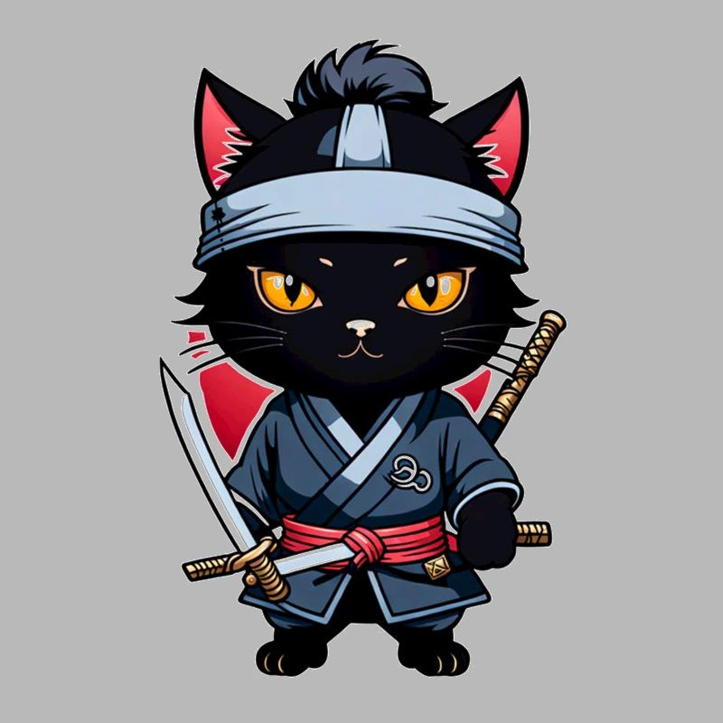 Ninja Cat - Samurai Kitten