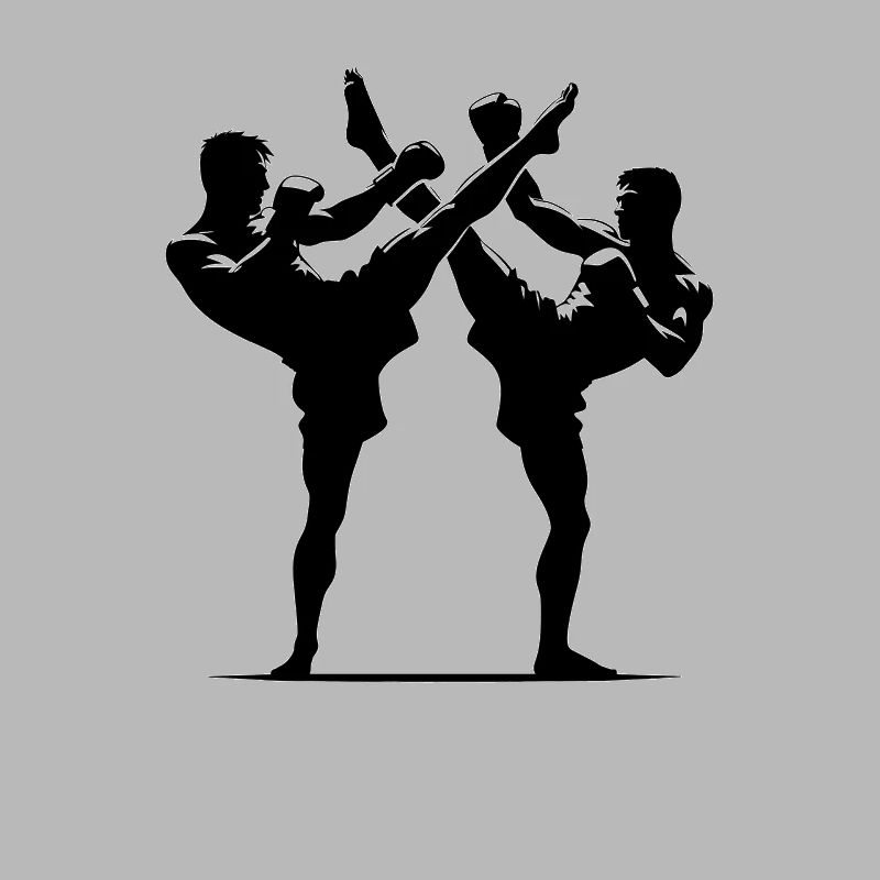 Conception de combattant Muay Thai