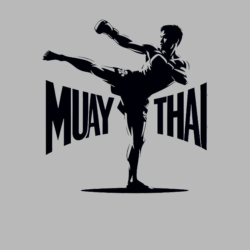 Conception de combattant Muay Thai