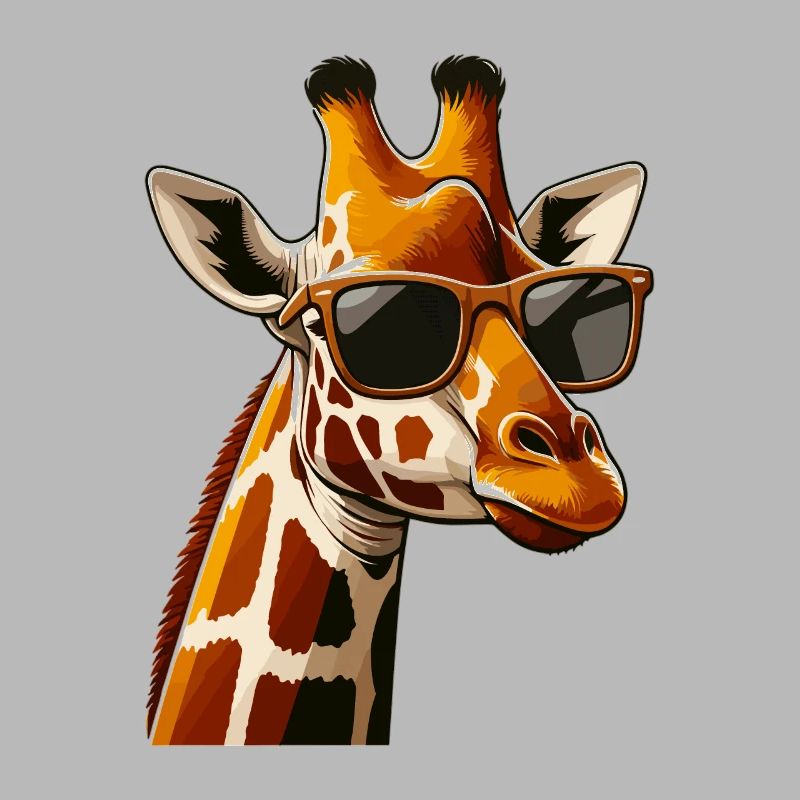 Funny Giraffes Drawn Giraffe Gift