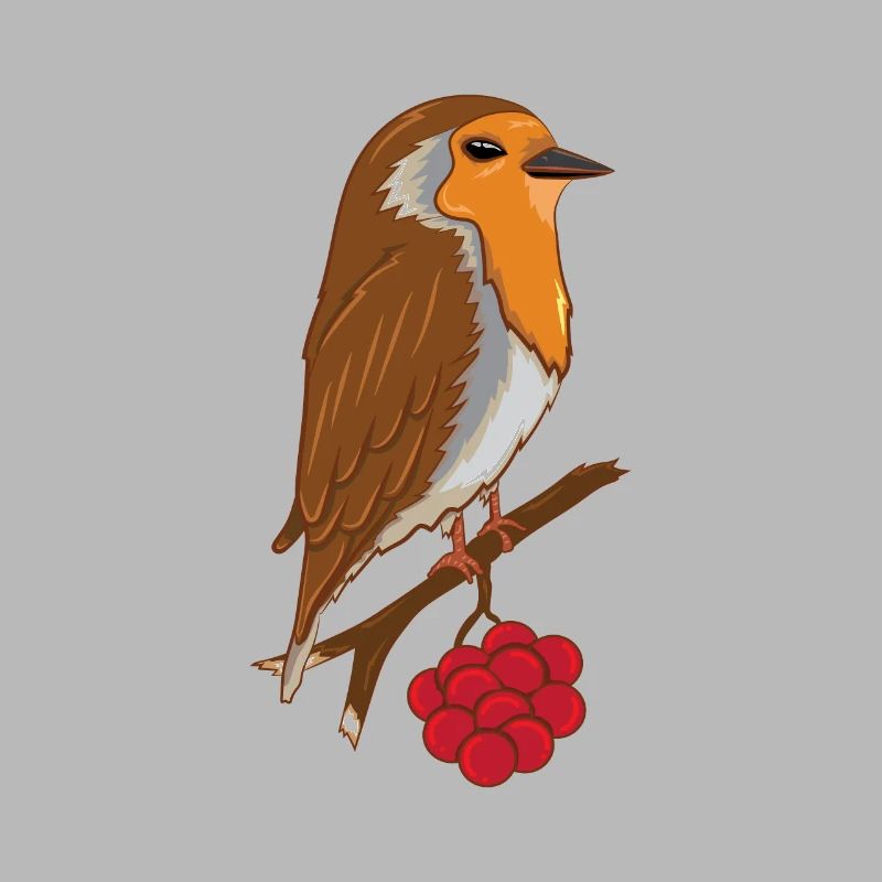 Rotkehlchen Baum Vögel Vogel Tier Geschenk