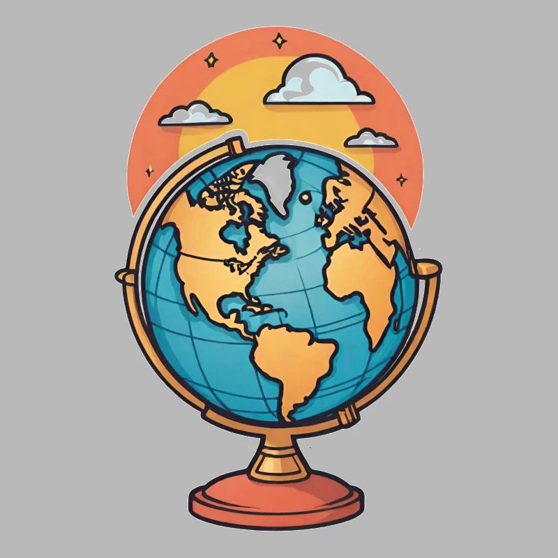 Globe stylisé