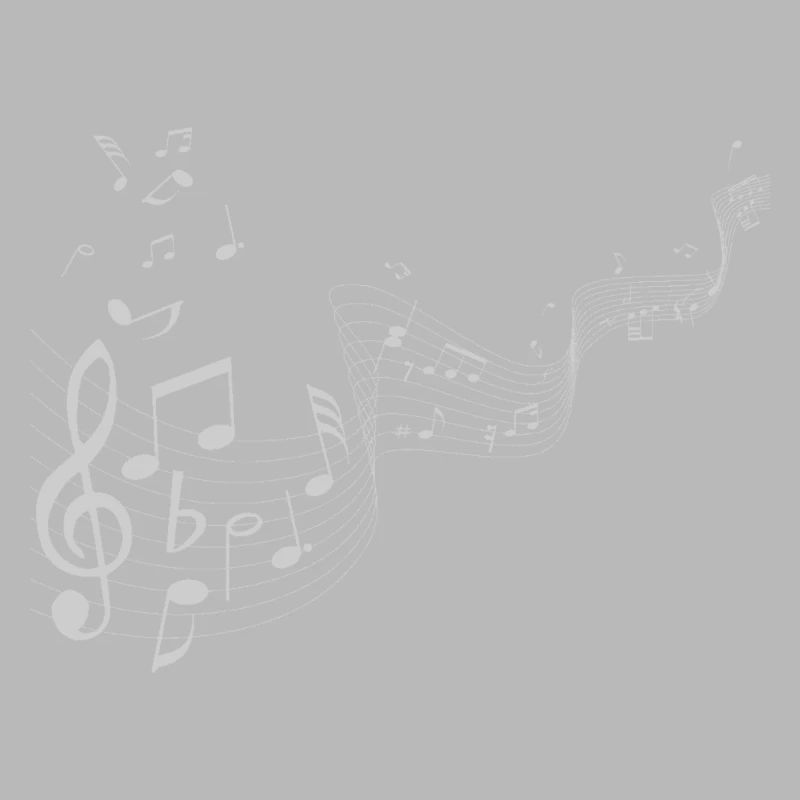 Notes de musique blanches