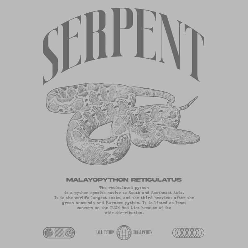 Gardien de reptiles python réticulé Streetwear