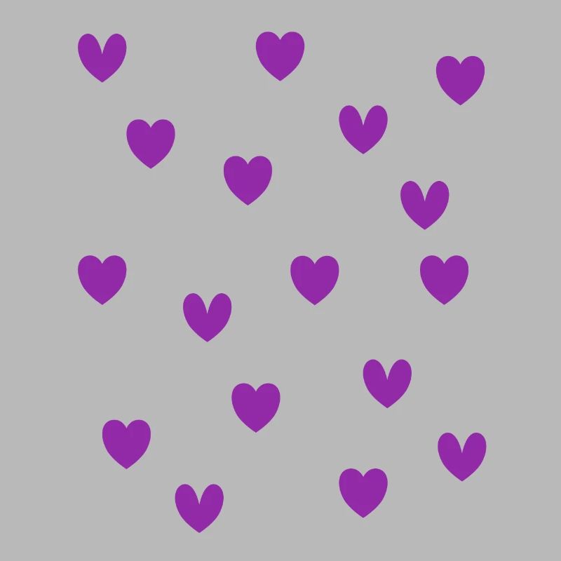 Cœurs violets