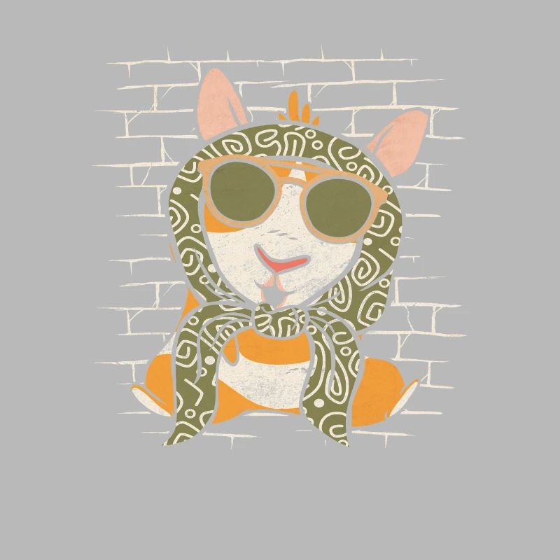 Cochon d’Inde Cochon d’Inde Lunettes de soleil Echarpe