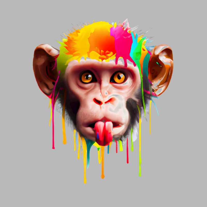 Bunter Affe