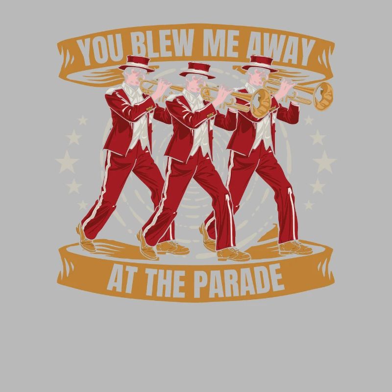 marching band, trombone, parade