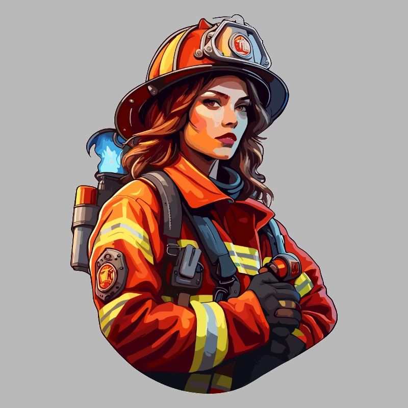 Firefighter / Fire / Fire / Extinguish / Heroine