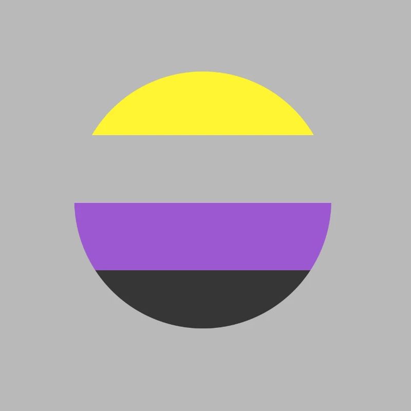 Non-binary non-binary flag LGBTQ gift