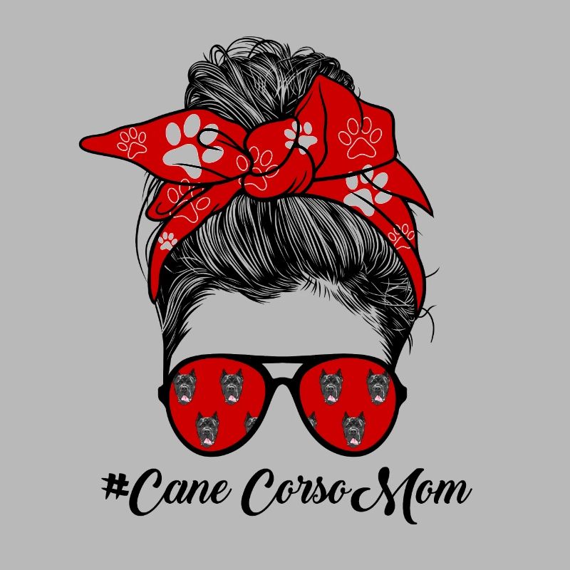 Cane Corso Mama Messy Bun Cane Corso