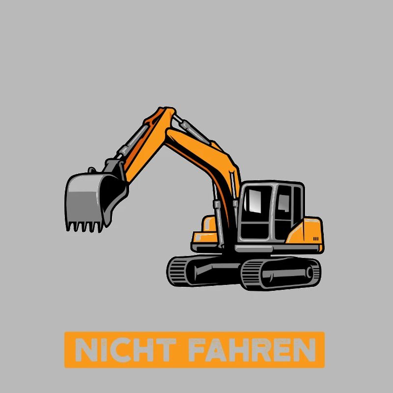 Bagger Baustelle Baggerfahrer Geschenk