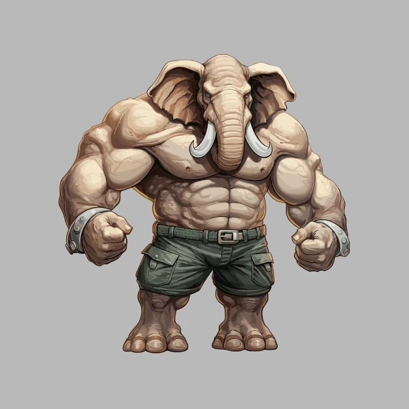 Bodybuilder Eléphant