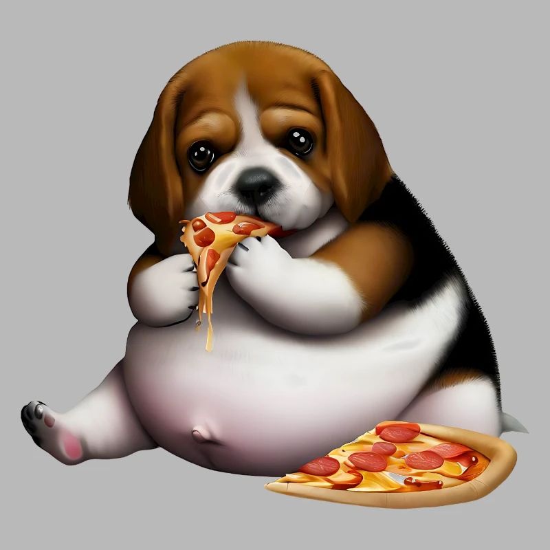 Pizza Lover Beagle Dog